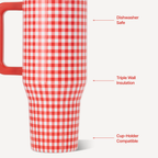 Summer Picnic HydroJug 40 oz Traveler Tumbler