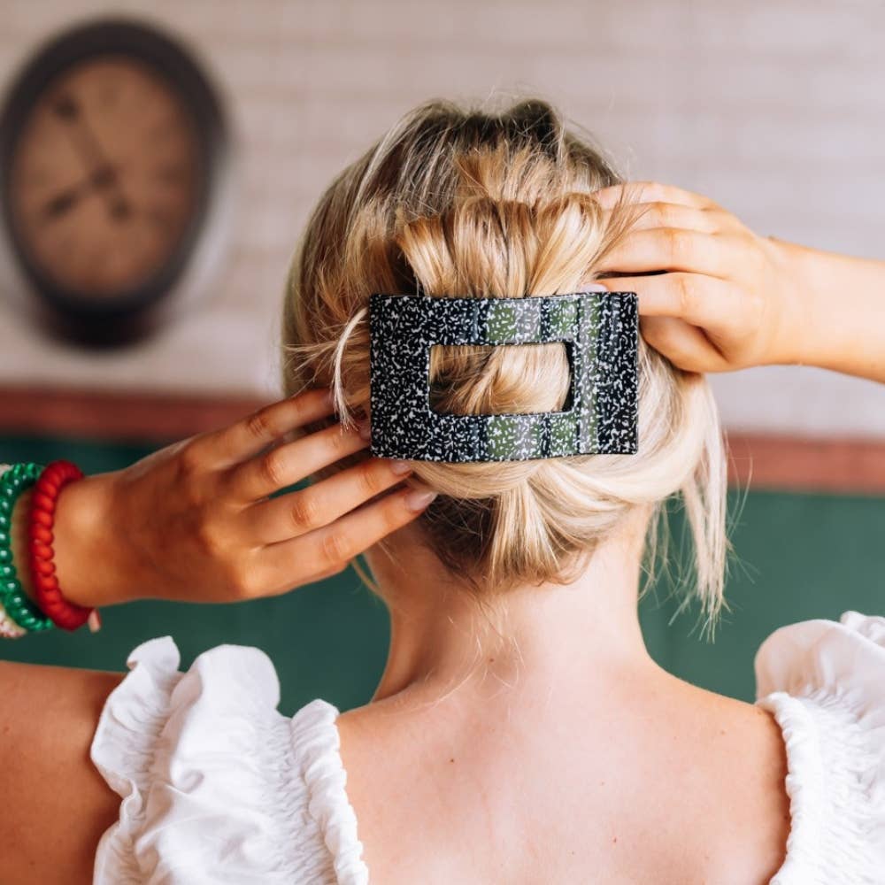 Study Session Large Flat Rectangle Hair Clip