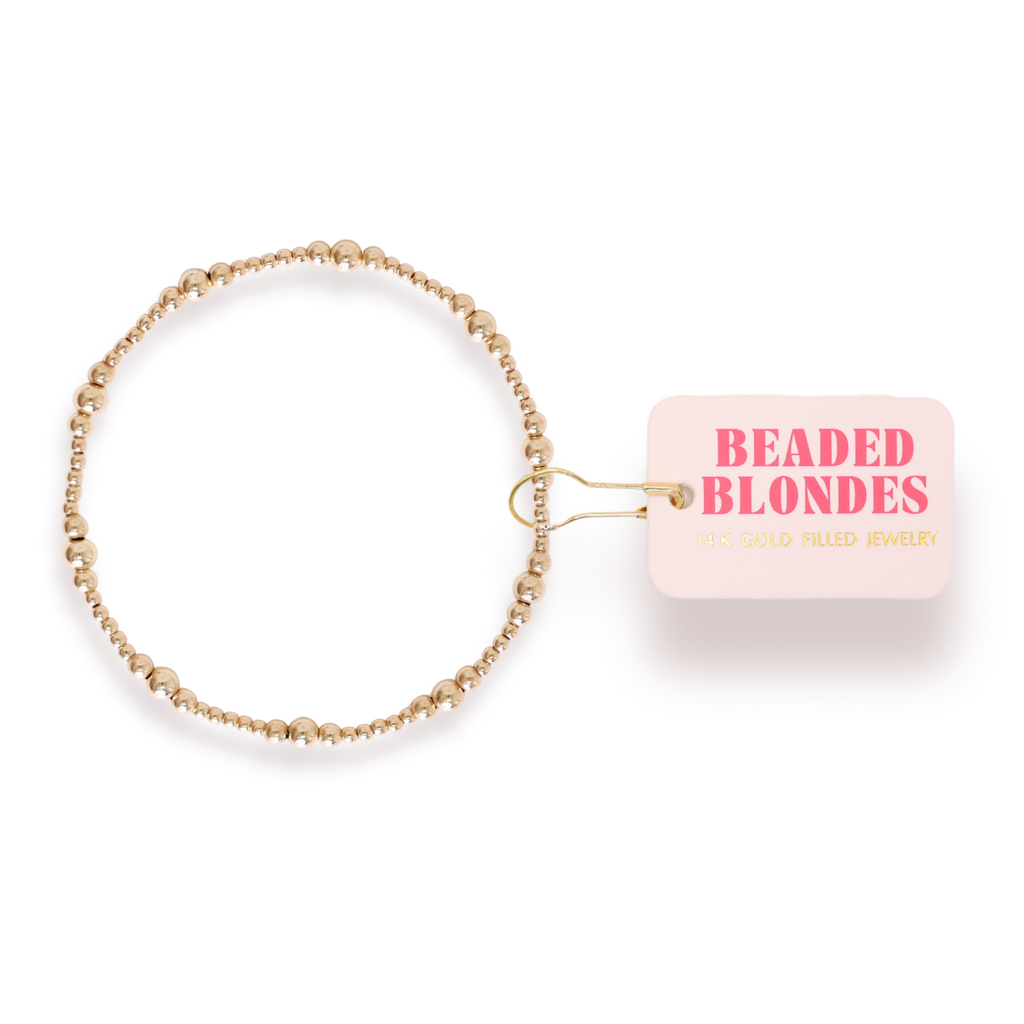 Dainty Sutton Bracelet in Gold: Extended 7.25 Inch