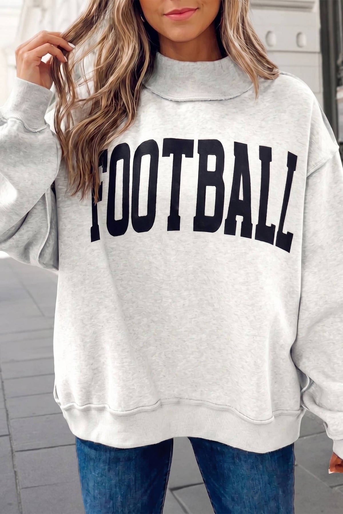 Football / Game Day Reversible Mock Neck Sweatshirt