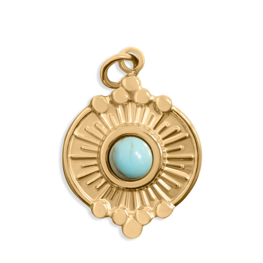 Turquoise Glow Charm - C140