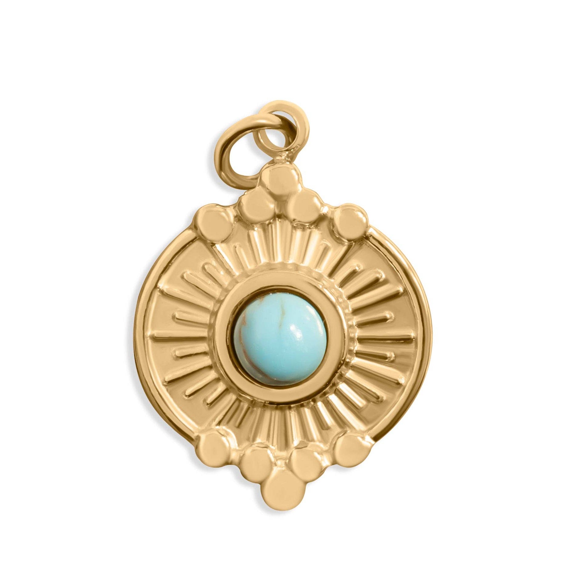 Turquoise Glow Charm - C140