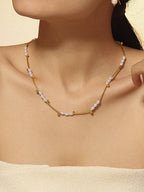 Mini Pearl Chain Necklace - N104