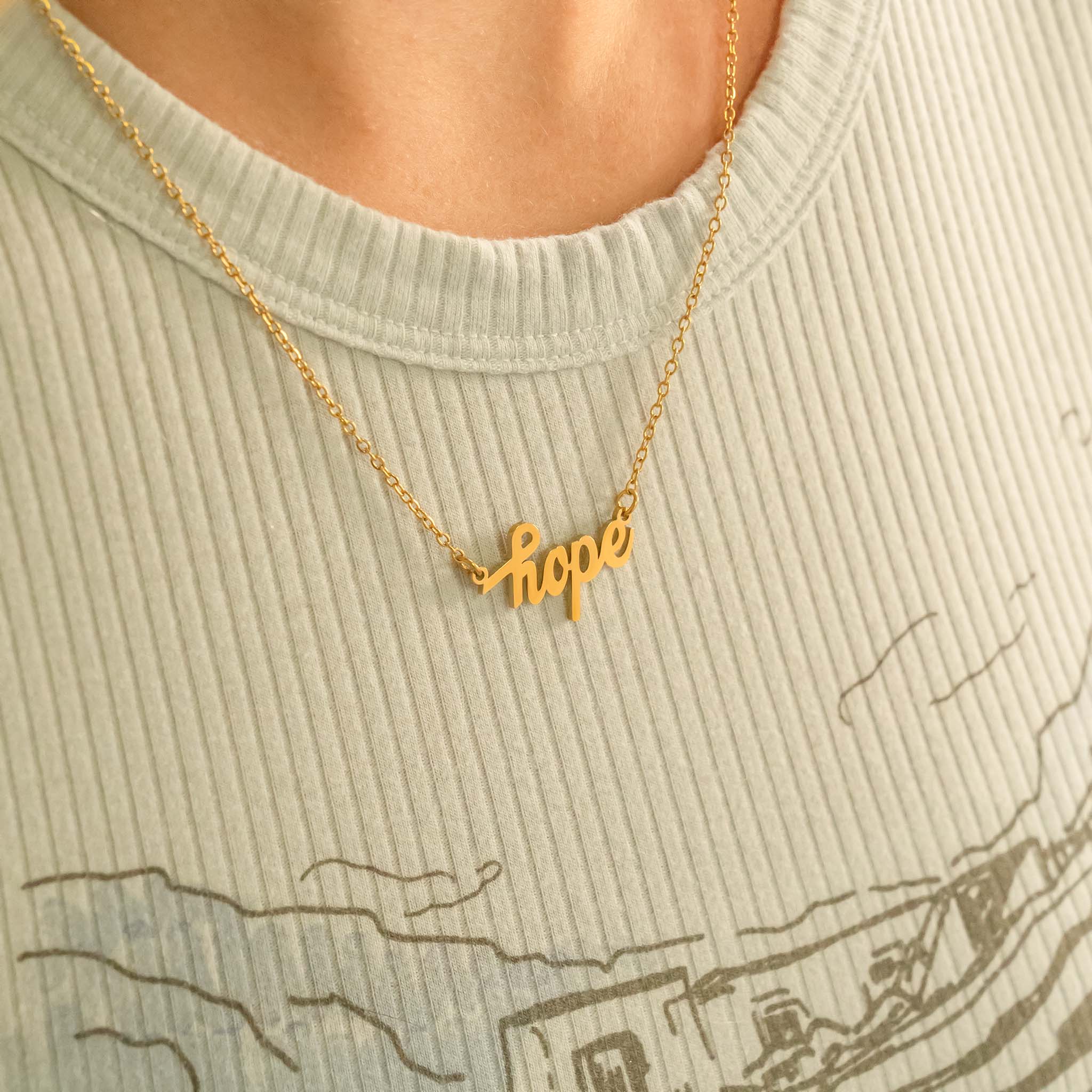 "Hope" Charm Necklace: N112