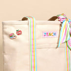 The Darling Canvas Tote Bag–School's In Session