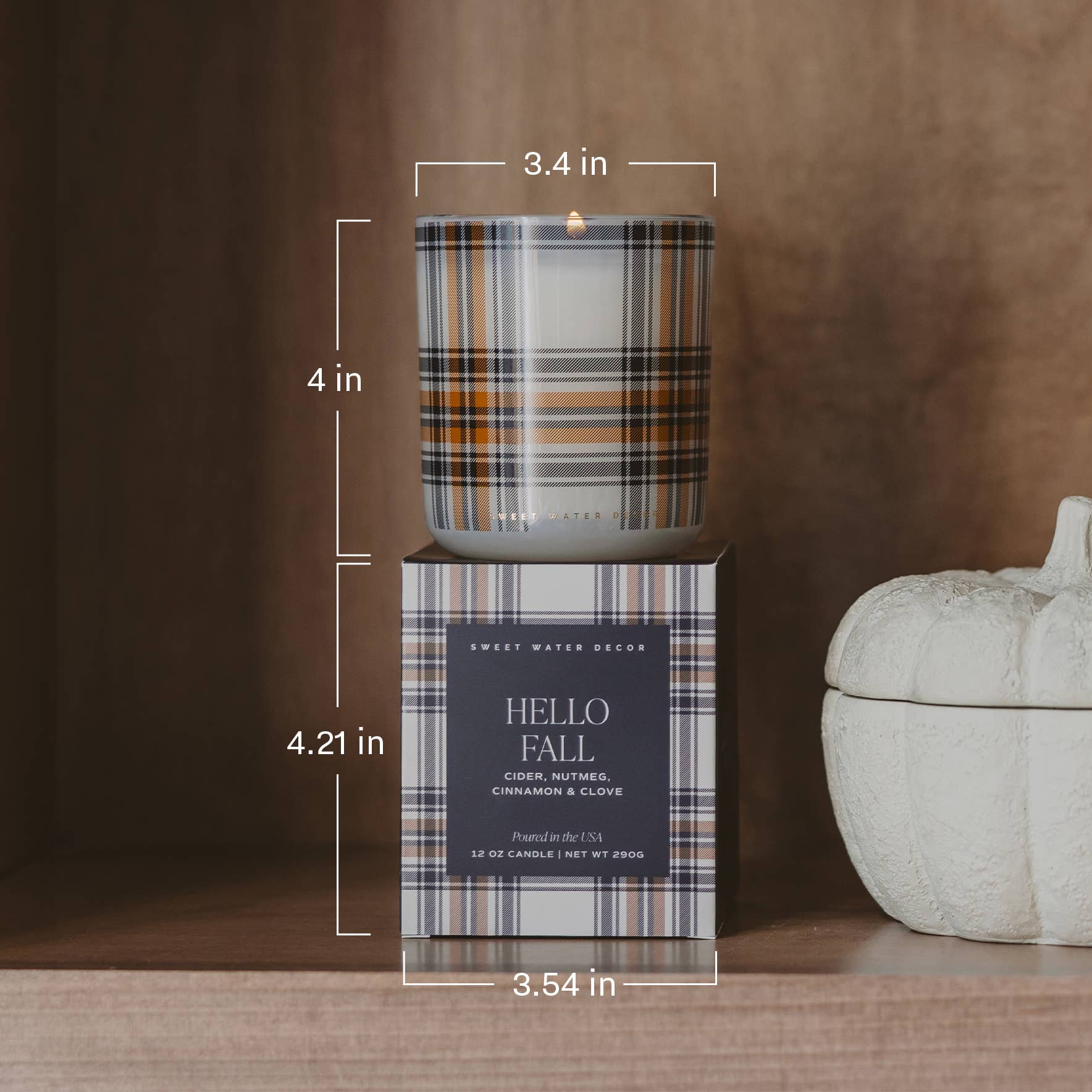 Cinnamon Rolls 12 oz Boxed Soy Candle - CCR