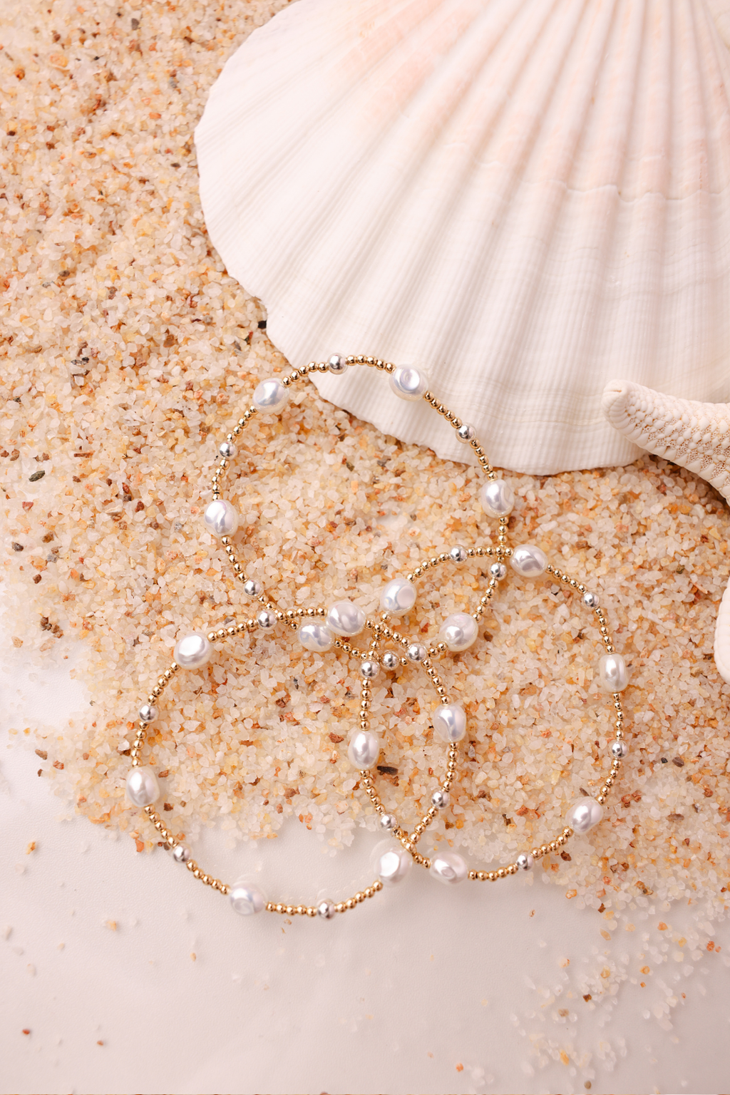 Maggie Bracelet in Gold with Silver: Standard 6.75 Inch