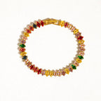 Starlight Multicolor Bold CZ Chain Bracelet - SS22