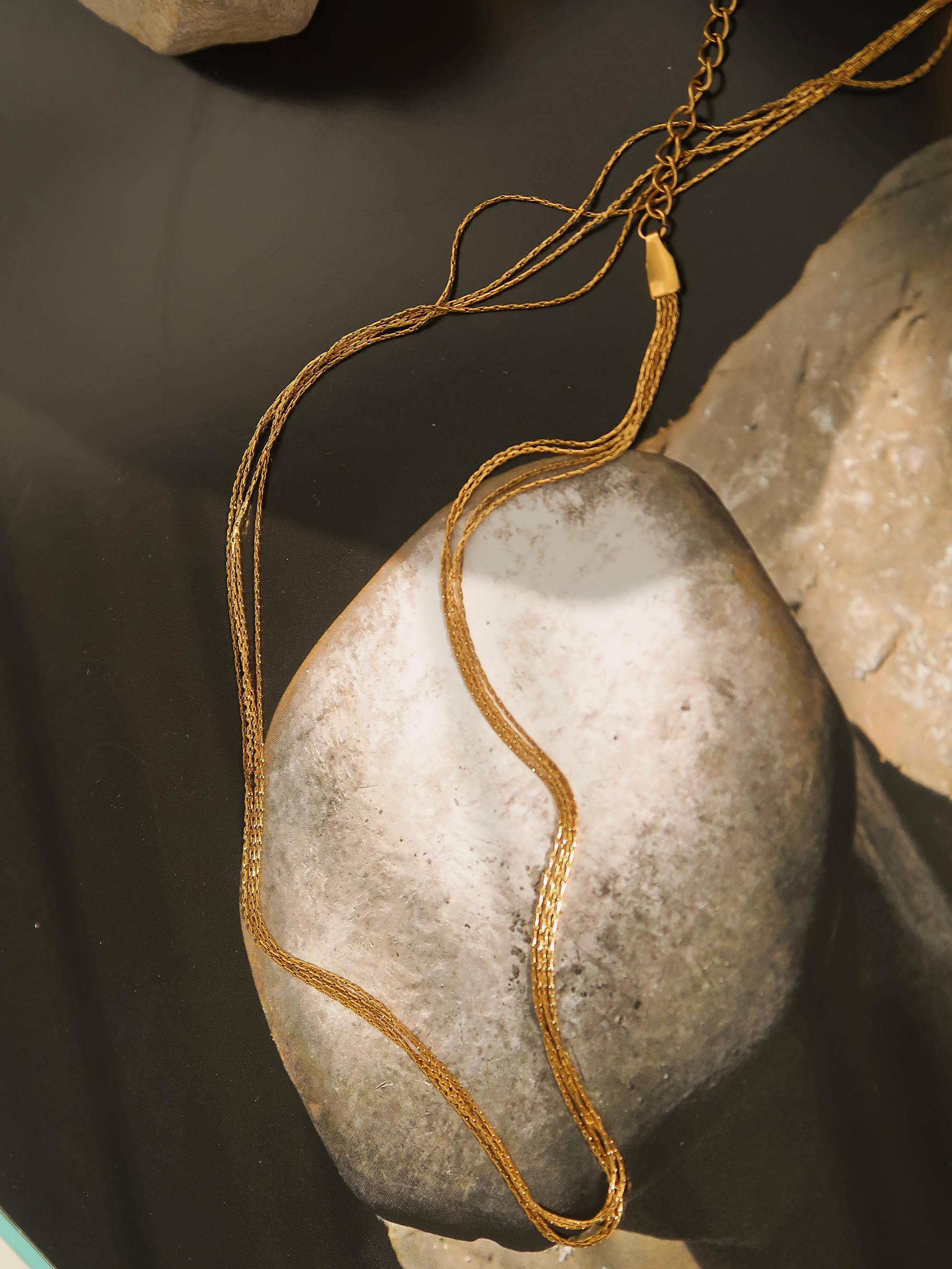 Layered Dainty Chain Necklace - N102