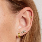 Hearts, Hoops &CZ Earring Set - EE1