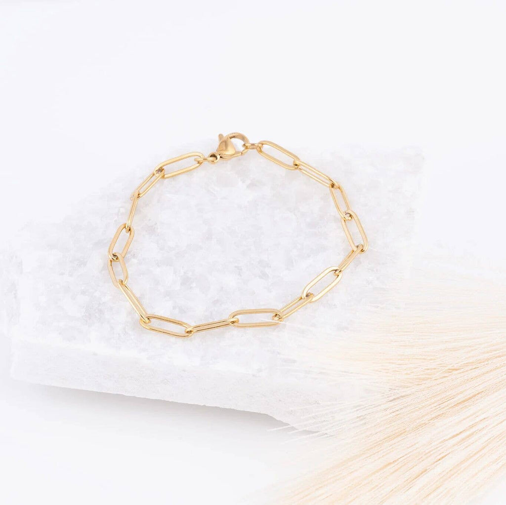 Paperclip Chain Bracelet - S178