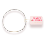 Dainty Bar Bracelet in Silver with Gold: Standard 6.75 inch