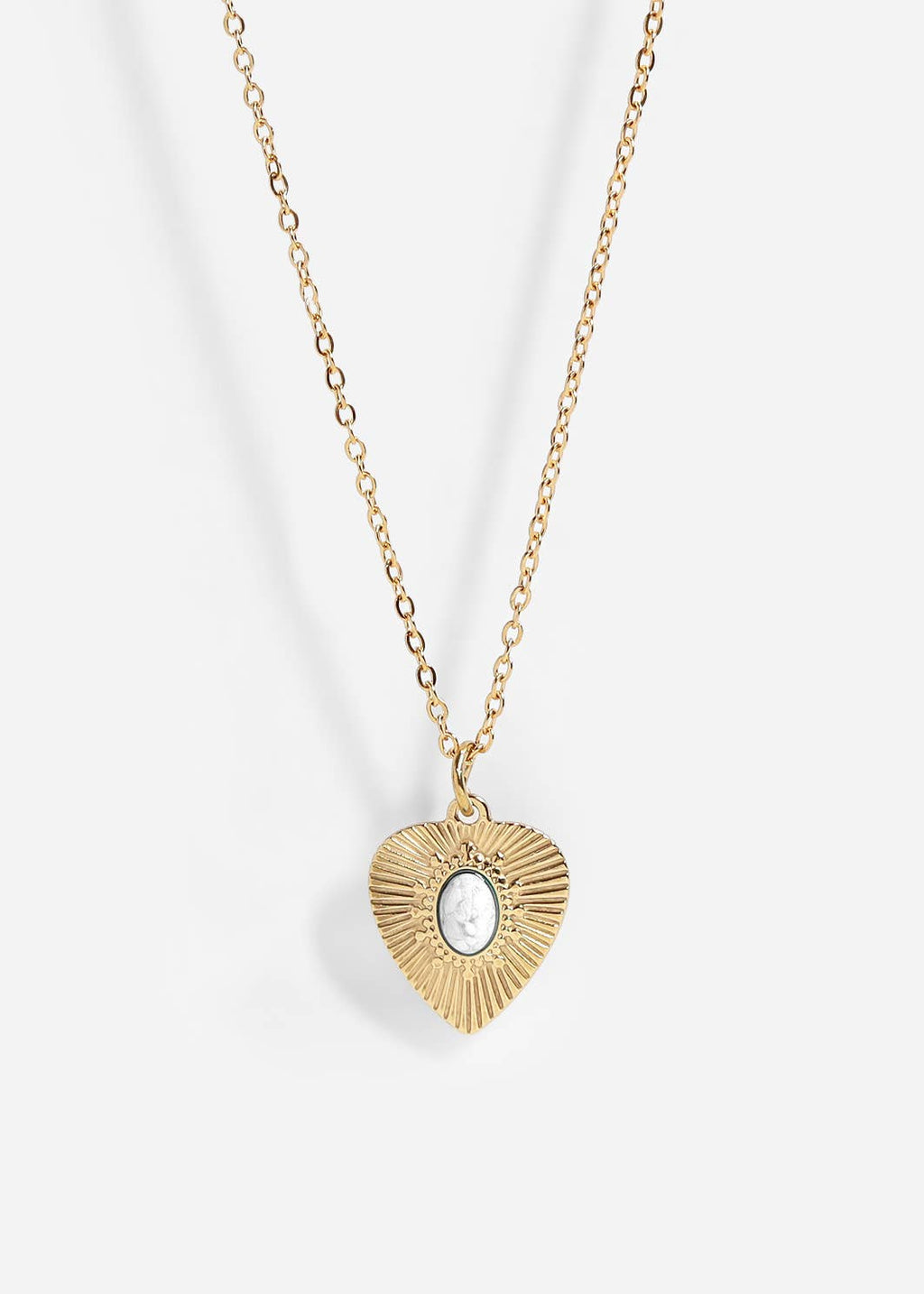 Daydream Crescent Howlite Charm - C99