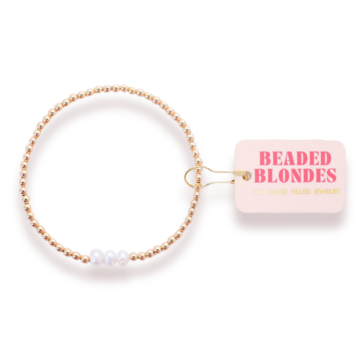 Harper Pearl Bracelet in Gold: Standard 6.75 inch