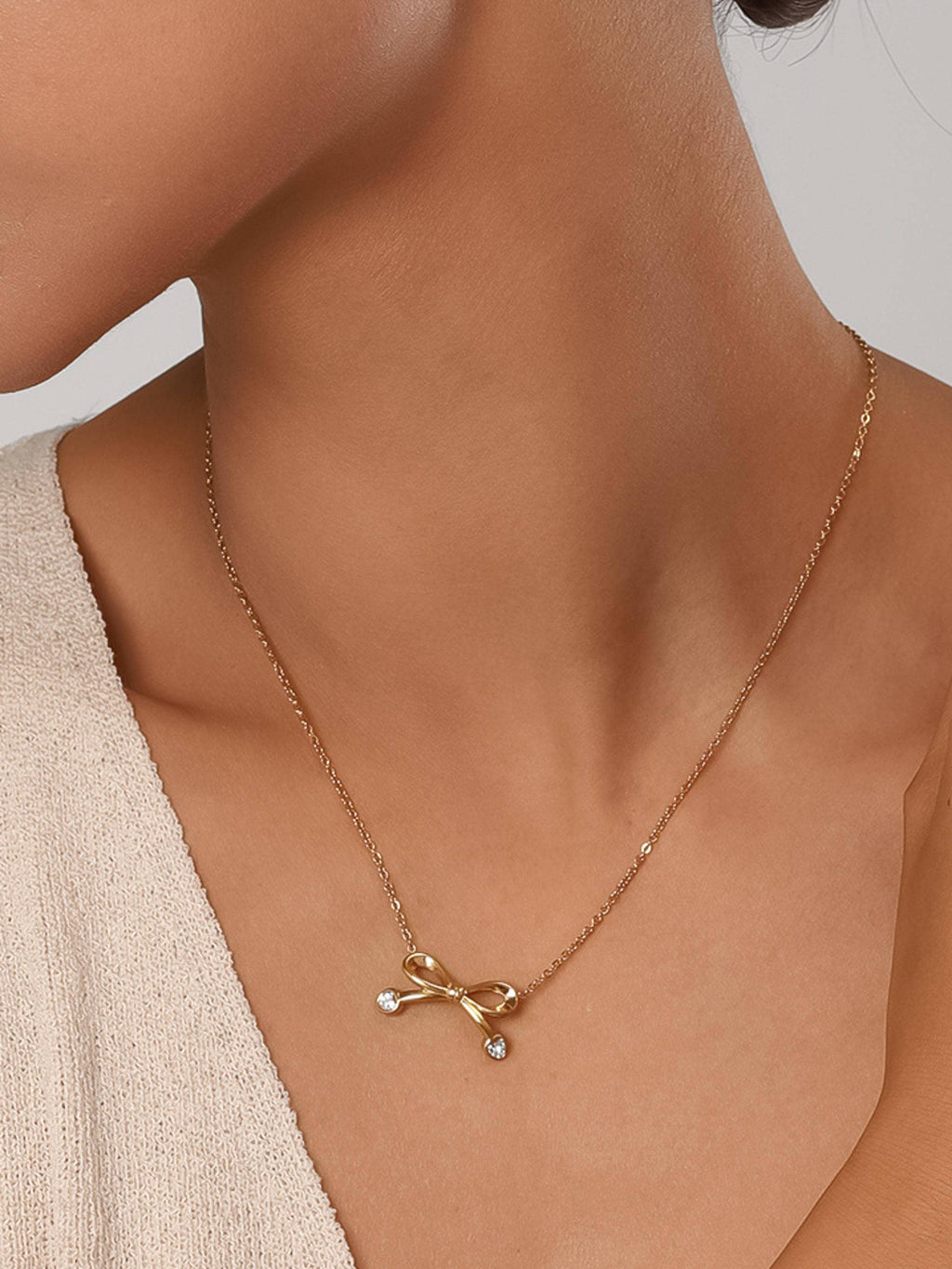 Blessed Belle Bow Necklace - N44