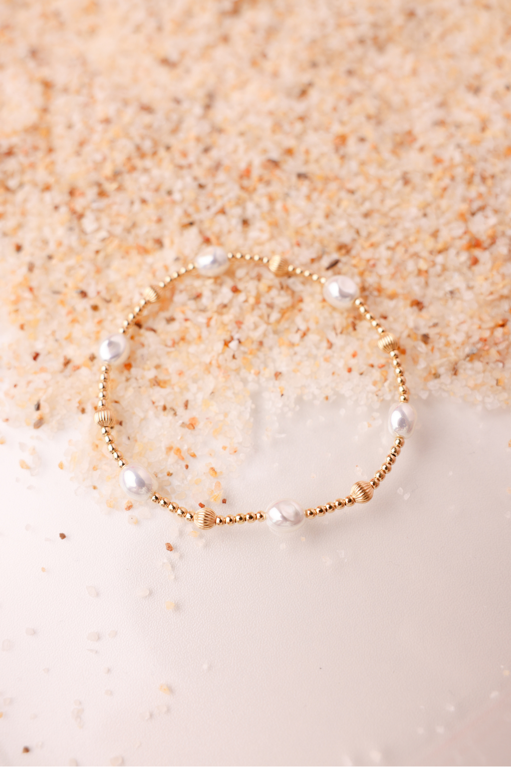 Maggie Fluted Bracelet in Gold: Standard 6.75 Inch