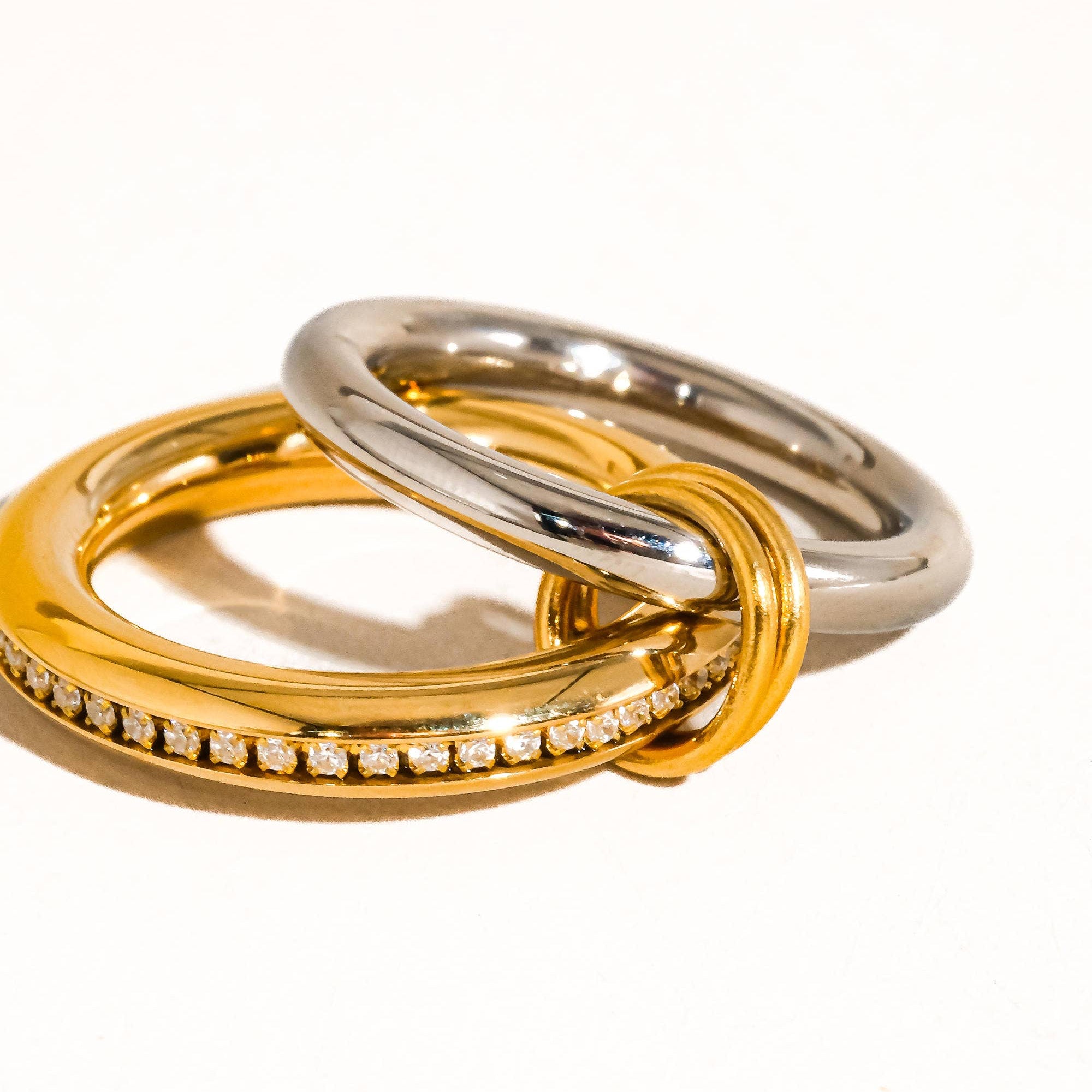 Twisted Love Multi Stack CZ Band Ring: A72