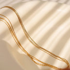 Layered Dainty Chain Necklace - N102