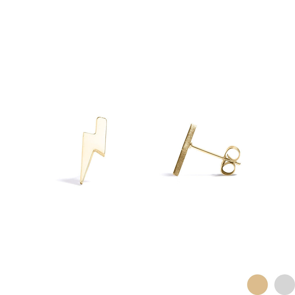 Lightning Bolt Stud Earrings: E72