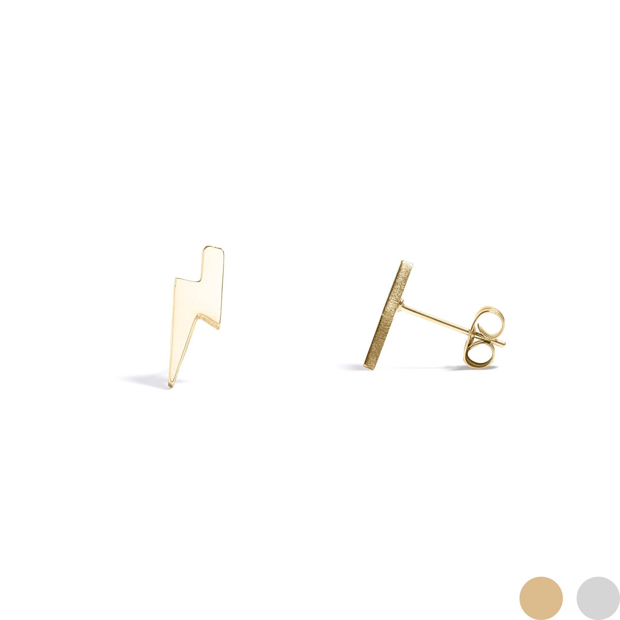 Lightning Bolt Stud Earrings: E72