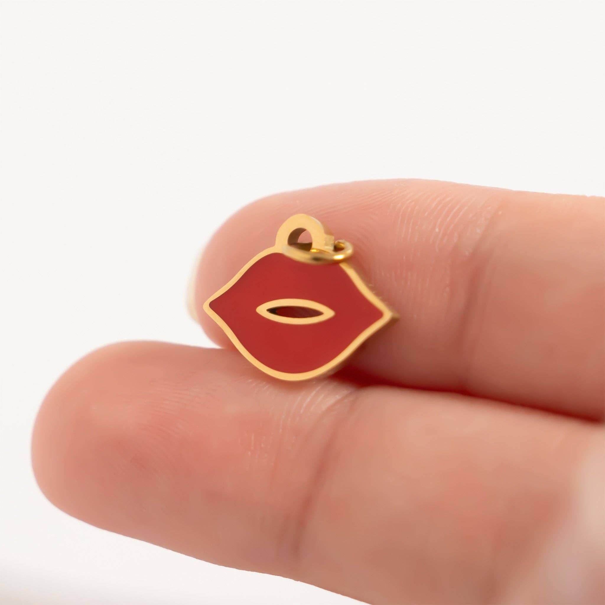 Red Lip Charm - C153